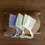 Newborn photography prop – knitted gnome hat for boys and girls