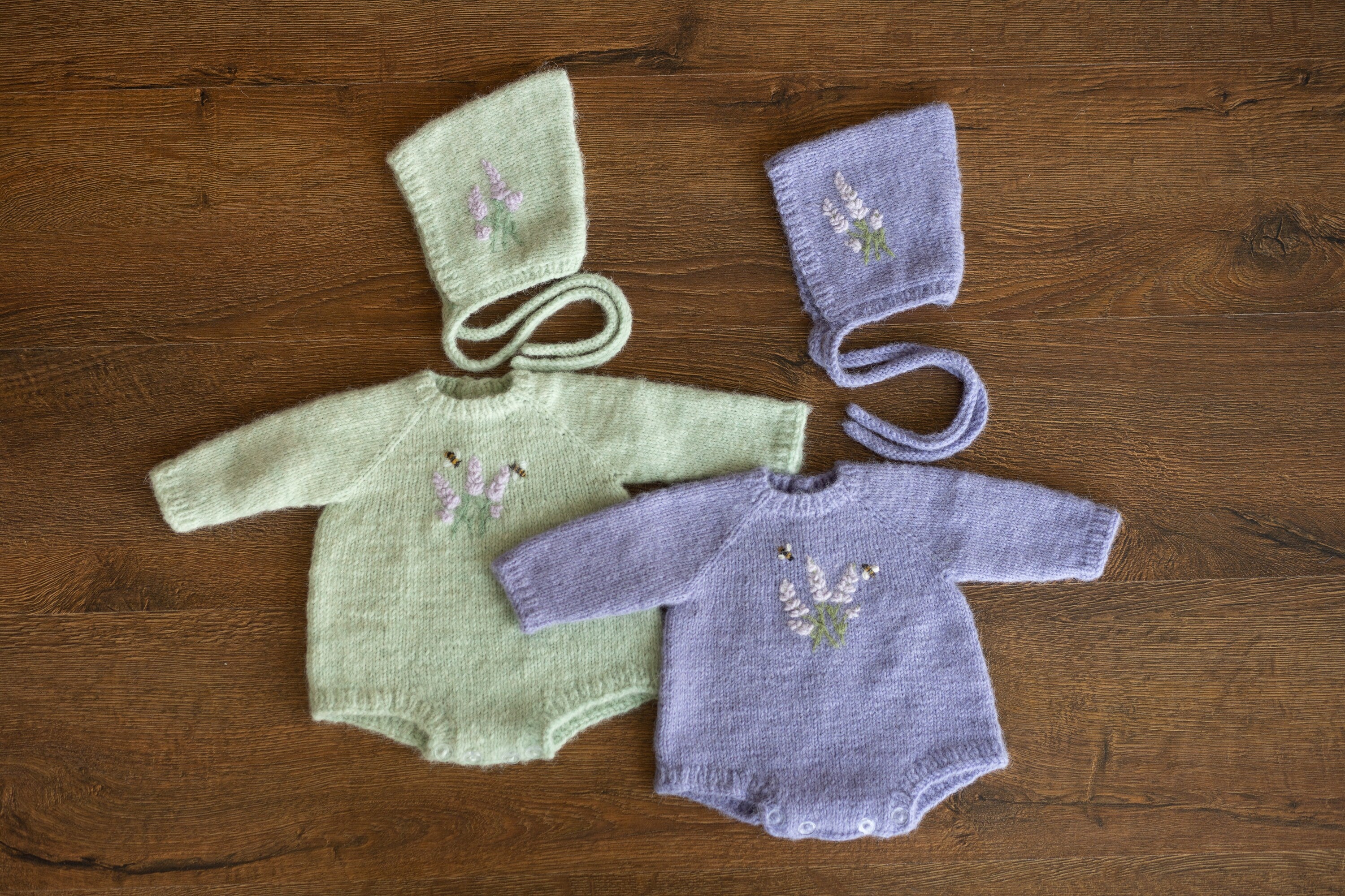 Baby Girl Knit Bonnet Embroidered, Newborn coming home outfit for Girl, Baby Pixie Bonnet Girl, Newborn Knitted Bonnet, Folks-Baby Hat Knit