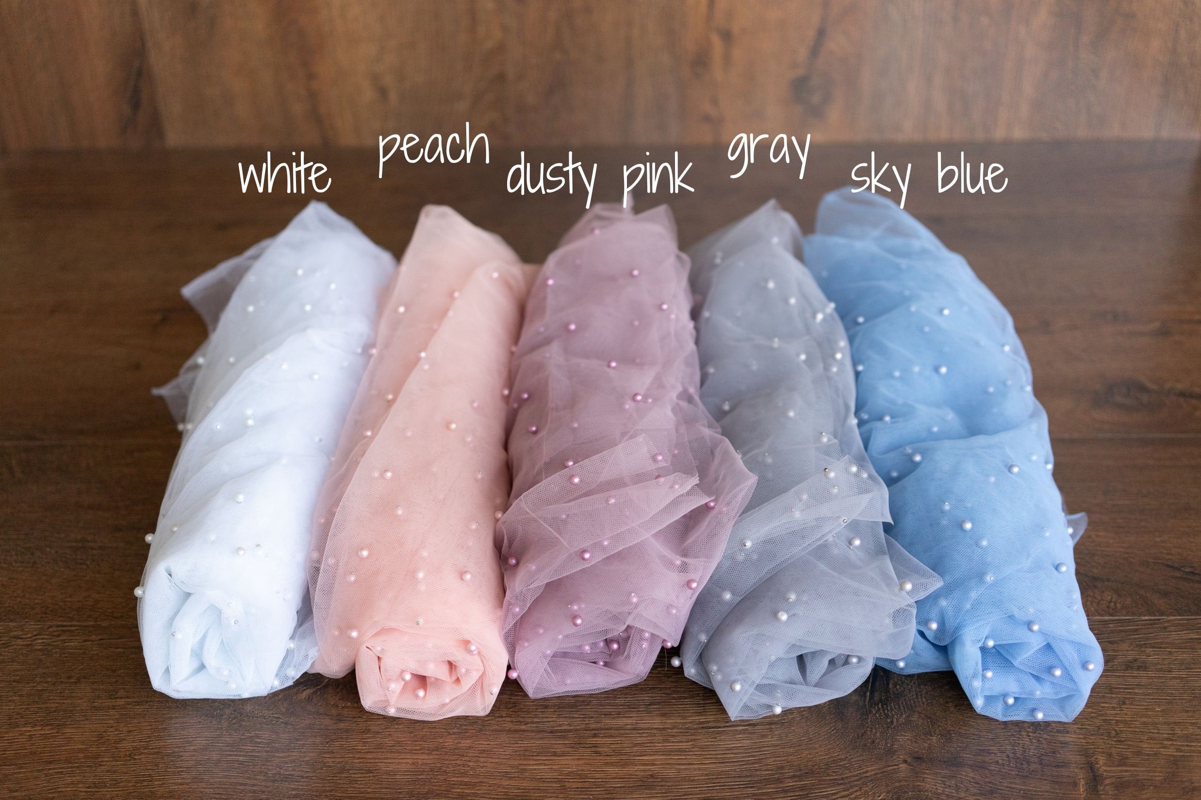 Pearl Bead Tulle Fabric for Newborn Photography Props, Newborn Wrap Pearl Beading Tulle Lace Fabric, Newborn Posing Fabric,Newborn Lace Wrap
