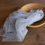 Pearl Bead Tulle Fabric for Newborn Photography Props, Newborn Wrap Pearl Beading Tulle Lace Fabric, Newborn Posing Fabric,Newborn Lace Wrap