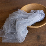 Pearl Bead Tulle Fabric for Newborn Photography Props, Newborn Wrap Pearl Beading Tulle Lace Fabric, Newborn Posing Fabric,Newborn Lace Wrap