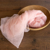 Pearl Bead Tulle Fabric for Newborn Photography Props, Newborn Wrap Pearl Beading Tulle Lace Fabric, Newborn Posing Fabric,Newborn Lace Wrap