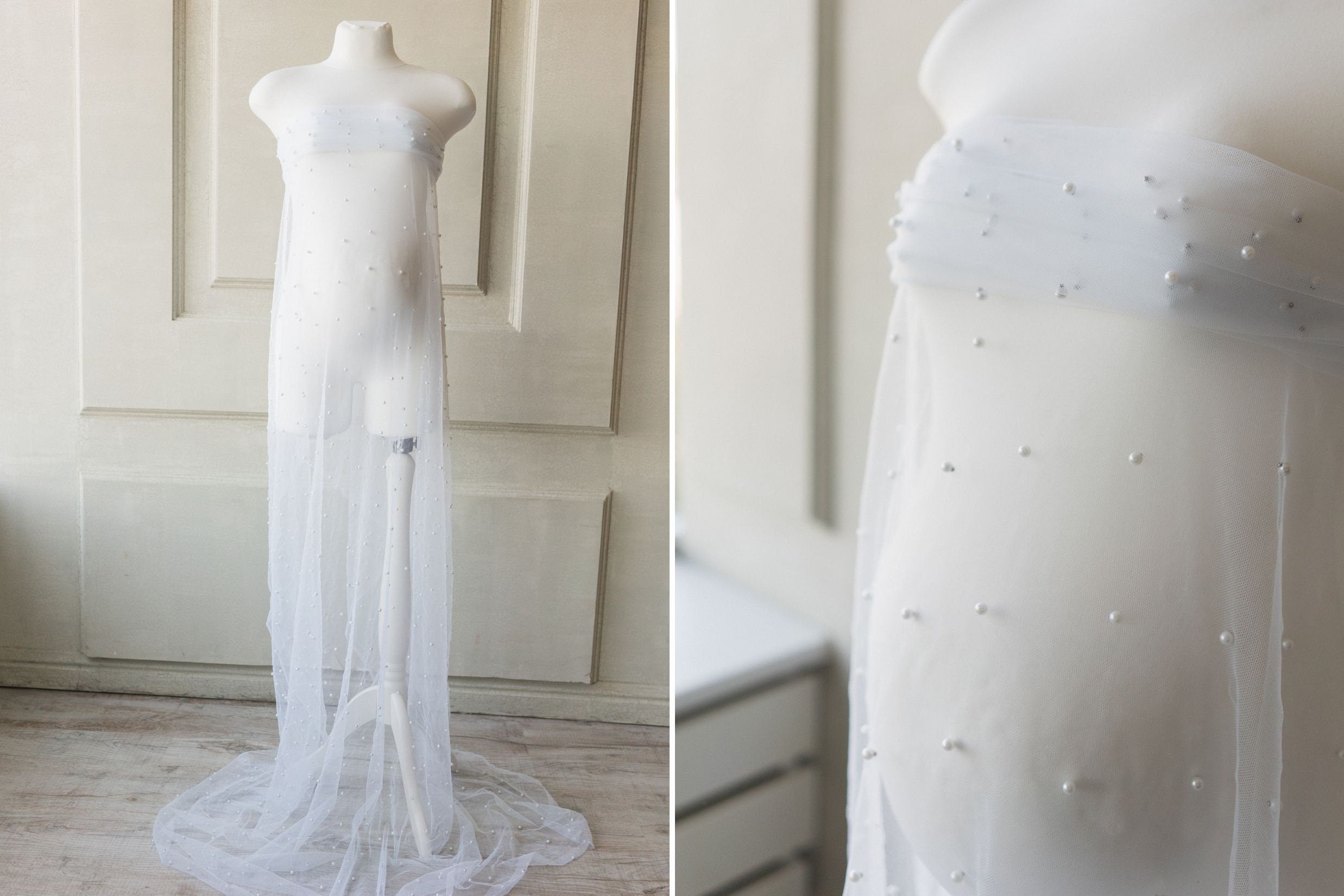 Maternity Lace Pearl Beads Fabric, Tulle Pearl Maternity Gown, Maternity Photography props, Maternity Tossing Fabric, Pregnancy Photo Prop