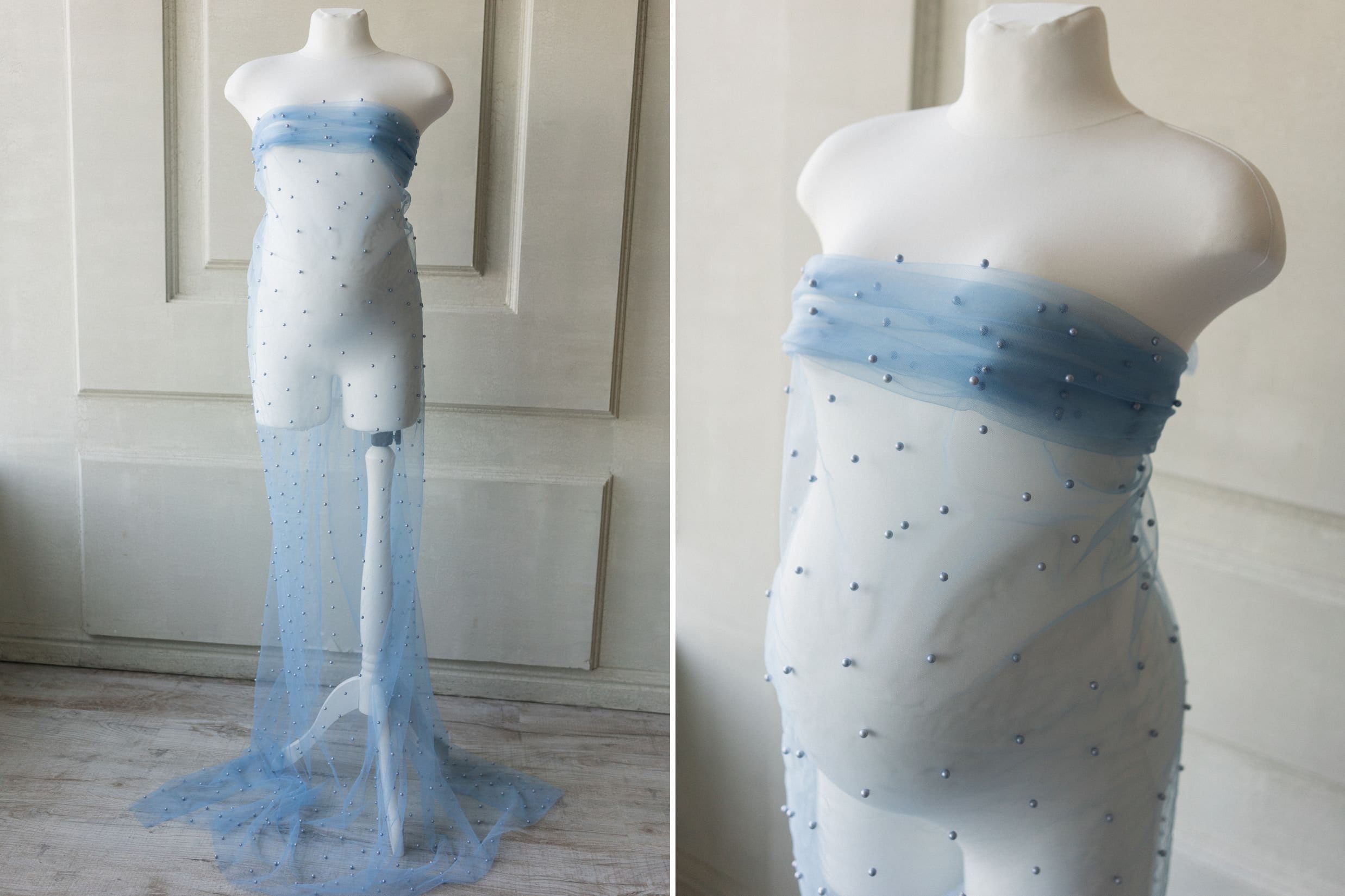 Maternity Lace Pearl Beads Fabric, Tulle Pearl Maternity Gown, Maternity Photography props, Maternity Tossing Fabric, Pregnancy Photo Prop