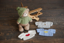 Knitted Toy Clothing, Doll Clothing Knitted Cardigan for Toy Clothes, Knitted Dress up Jacket for Stuffed Toy, Newborn Photography props