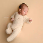 Footed Newborn Romper Outfit, Newborn Footed Romper,Newborn Knitted Outfit Girl,Newborn Photography props,Newborn Knitted Sleeper Outfit