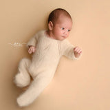 Footed Newborn Romper Outfit, Newborn Footed Romper,Newborn Knitted Outfit Girl,Newborn Photography props,Newborn Knitted Sleeper Outfit