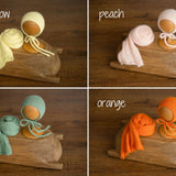 Newborn Knitted Wrap & Bonnet Prop Set, Newborn Knitted Outfit, Newborn Photography Props, Knit Newborn Bonnet, Baby Props for Photography,