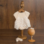 Newborn Knitted Dress for Girl with Headband, Newborn Photography Props, Newborn Knitted Outfit Girl, Newborn Girl Coming Home Outfit