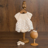 Newborn Knitted Dress for Girl with Headband, Newborn Photography Props, Newborn Knitted Outfit Girl, Newborn Girl Coming Home Outfit