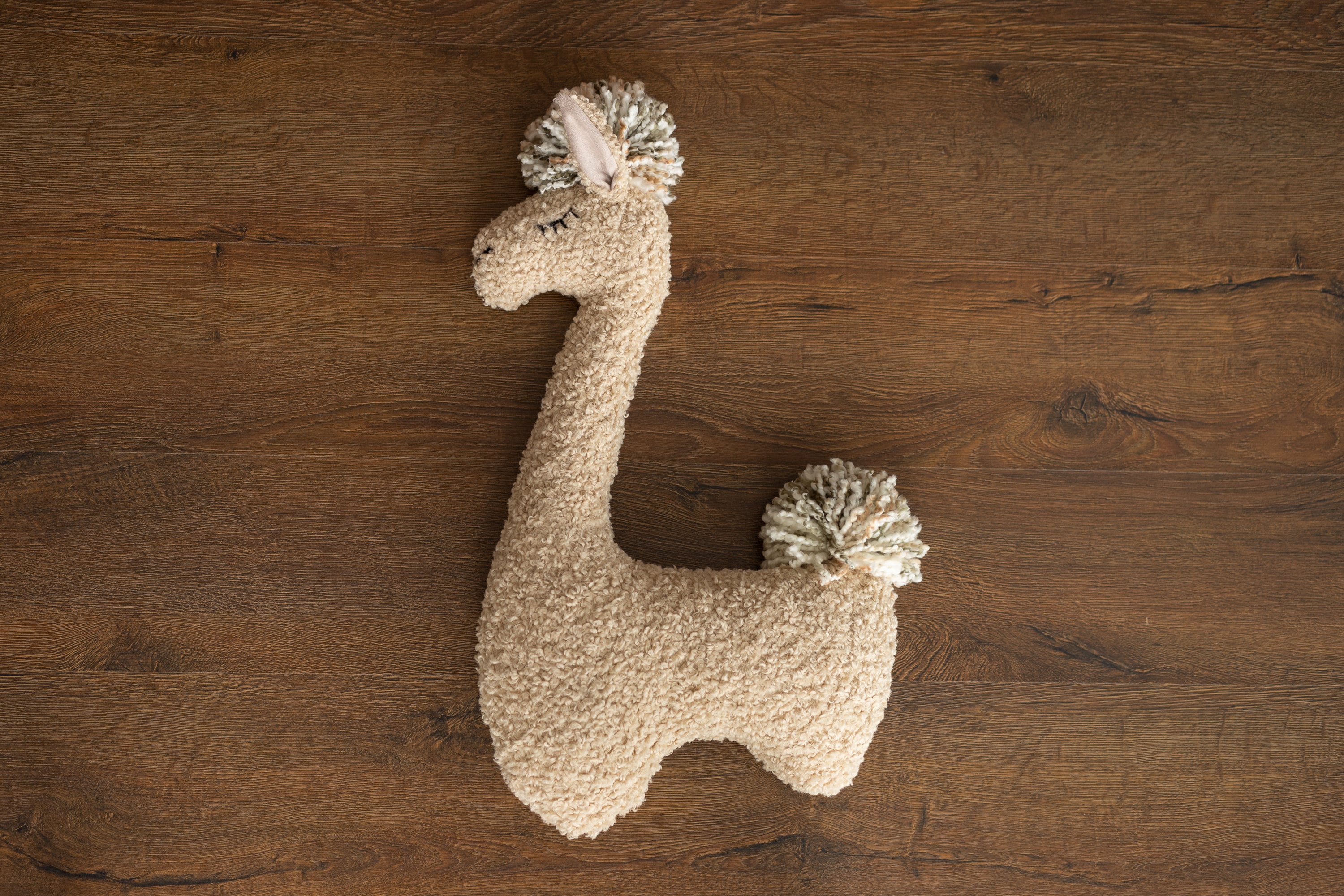 Newborn Animal Posing Pillow for Newborn Photography props, Newborn Alpaca Posing Pillow, Newborn Stuffed Animal, Newborn Llama Toy