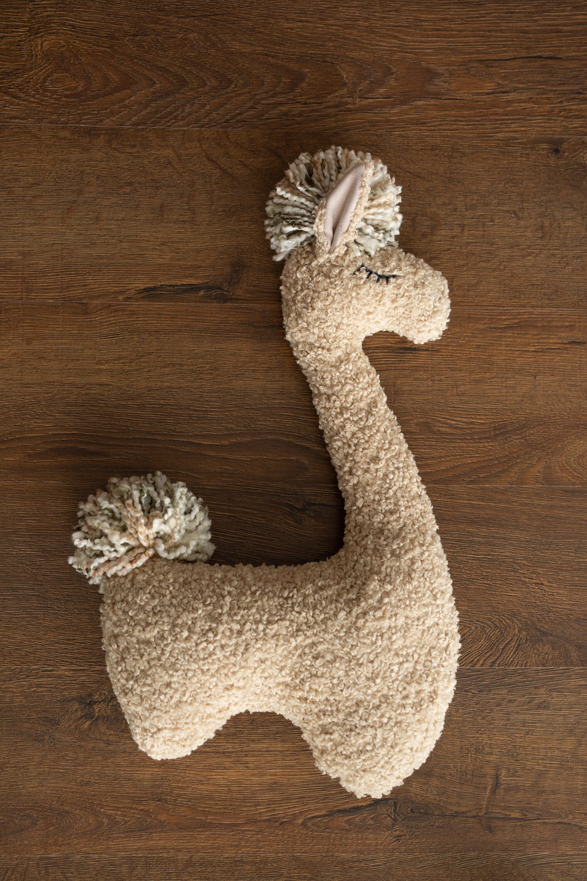 Newborn Animal Posing Pillow for Newborn Photography props, Newborn Alpaca Posing Pillow, Newborn Stuffed Animal, Newborn Llama Toy