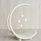 Newborn Moon Basket Photography Props, Newborn Moon Photo Props, Newborn Basket Prop, Newborn Macrame Photo Prop, Newborn Macrame Basket