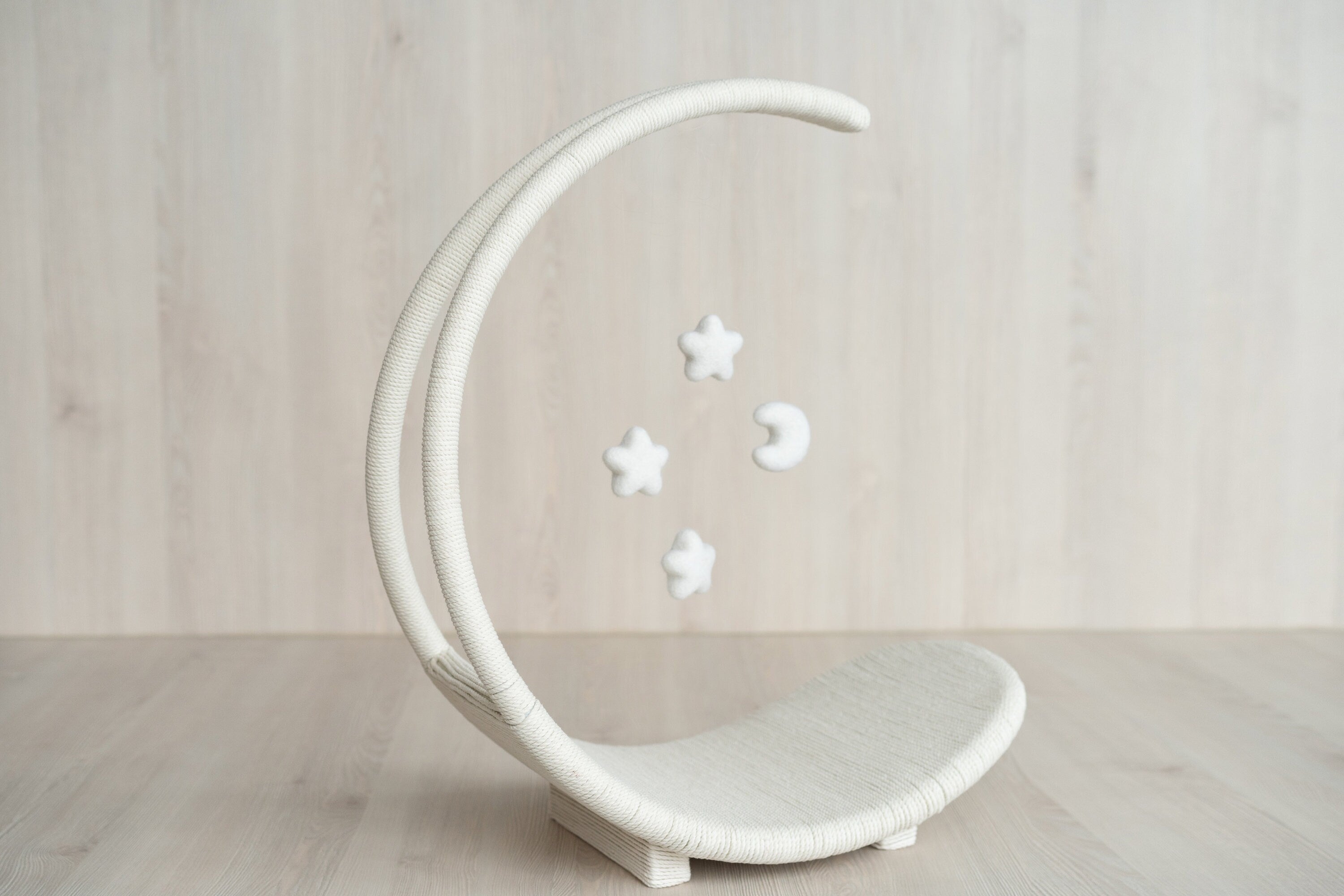 Newborn Moon Basket Photography Props, Newborn Moon Photo Props, Newborn Basket Prop, Newborn Macrame Photo Prop, Newborn Macrame Basket