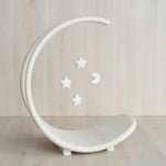 Newborn Moon Basket Photography Props, Newborn Moon Photo Props, Newborn Basket Prop, Newborn Macrame Photo Prop, Newborn Macrame Basket