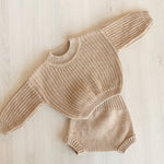 Chunky knit baby sweater – cozy clothing for newborns up to 2 years