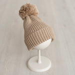 Batik Baby Beanie Hat with Pom Pom, Baby Knitted Hats, Newborn Coming Home Outfit Girl, Newborn Knitted Outfit, Newborn Photography Outfit