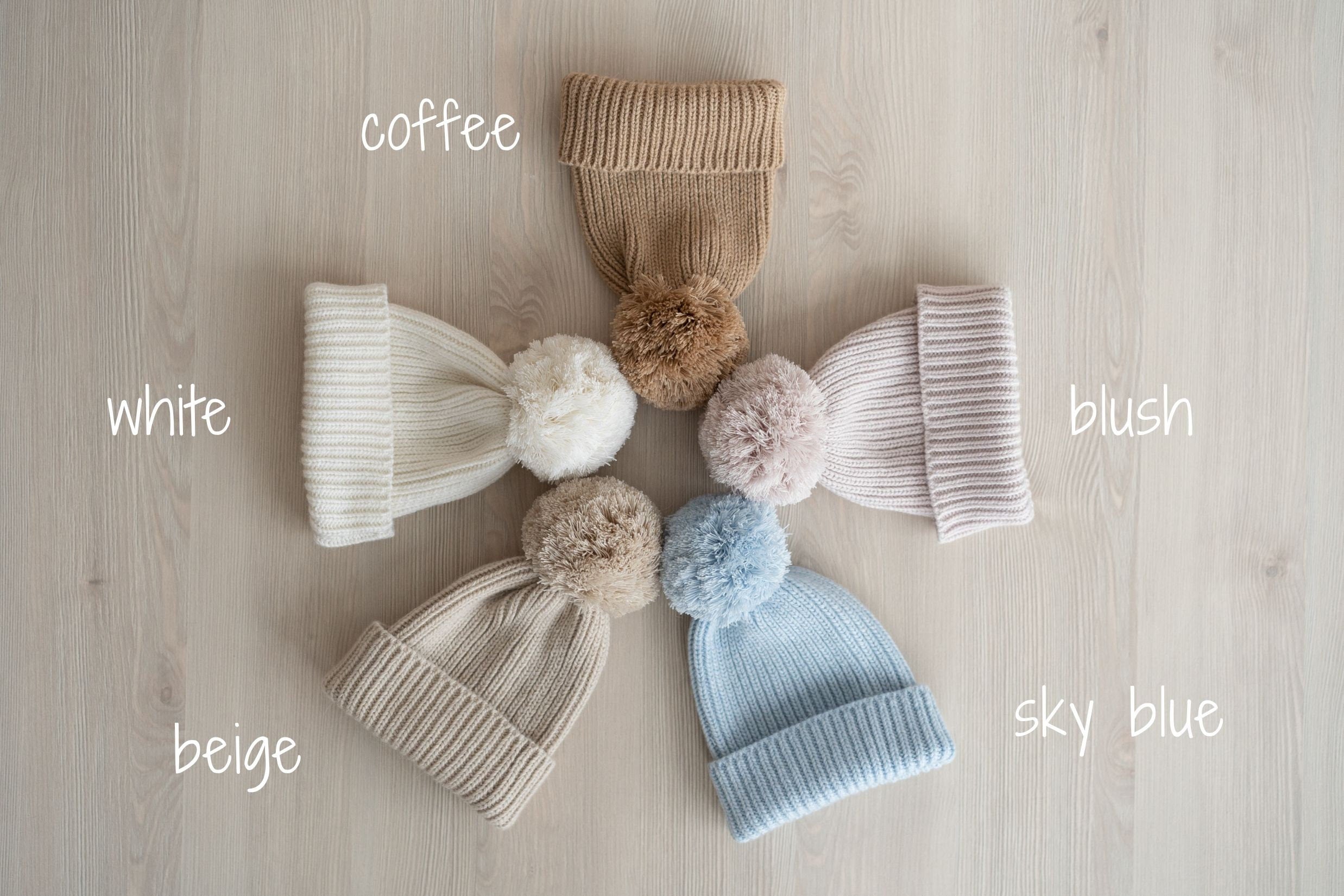 Batik Baby Beanie Hat with Pom Pom, Baby Knitted Hats, Newborn Coming Home Outfit Girl, Newborn Knitted Outfit, Newborn Photography Outfit