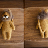 Newborn Felted Animal Toy for Photography, Newborn Felted Lion Toy, Newborn Felted Giraffe Toy,Newborn Felted Horse Toy, Newborn Felted Seal