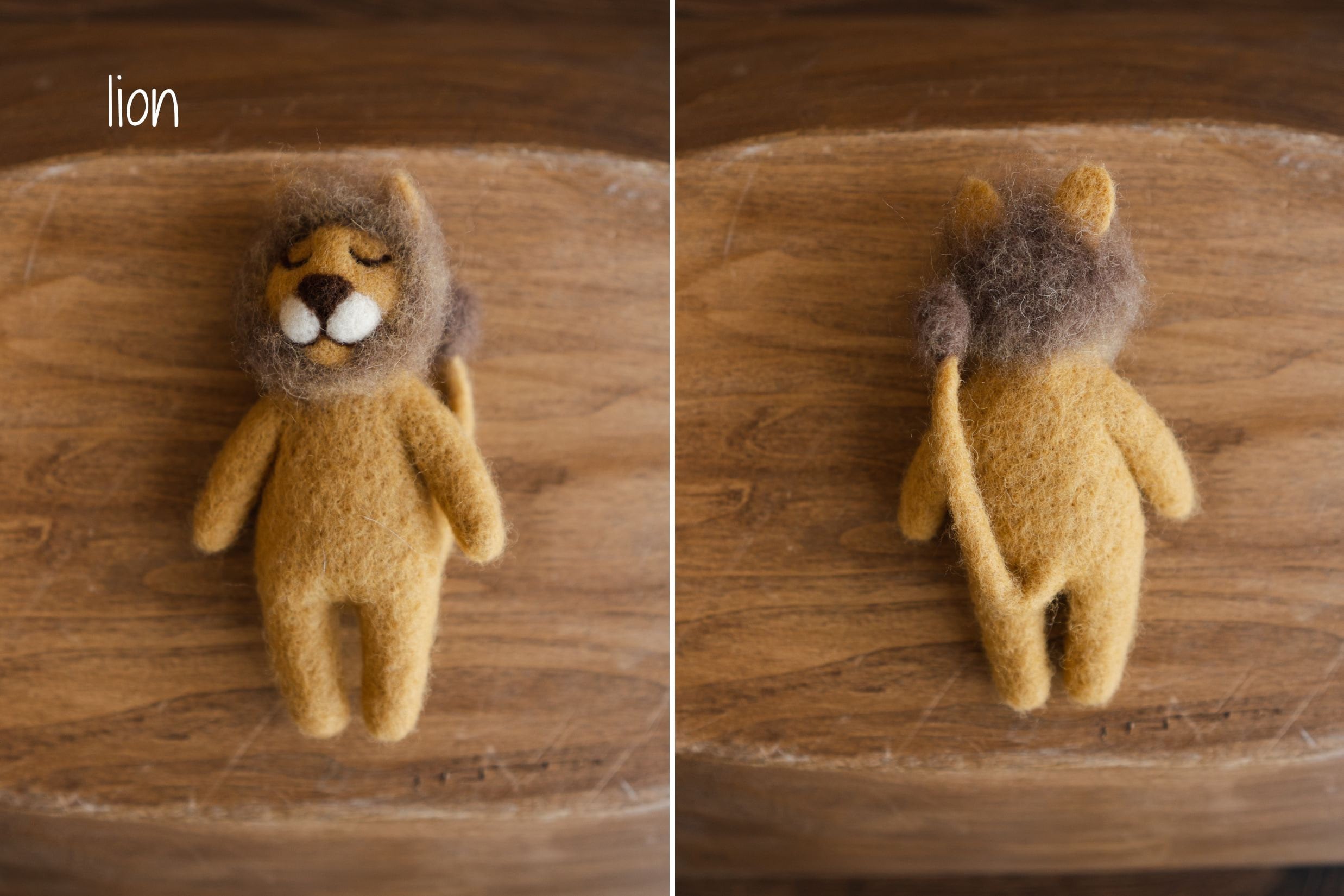 Newborn Felted Animal Toy for Photography, Newborn Felted Lion Toy, Newborn Felted Giraffe Toy,Newborn Felted Horse Toy, Newborn Felted Seal