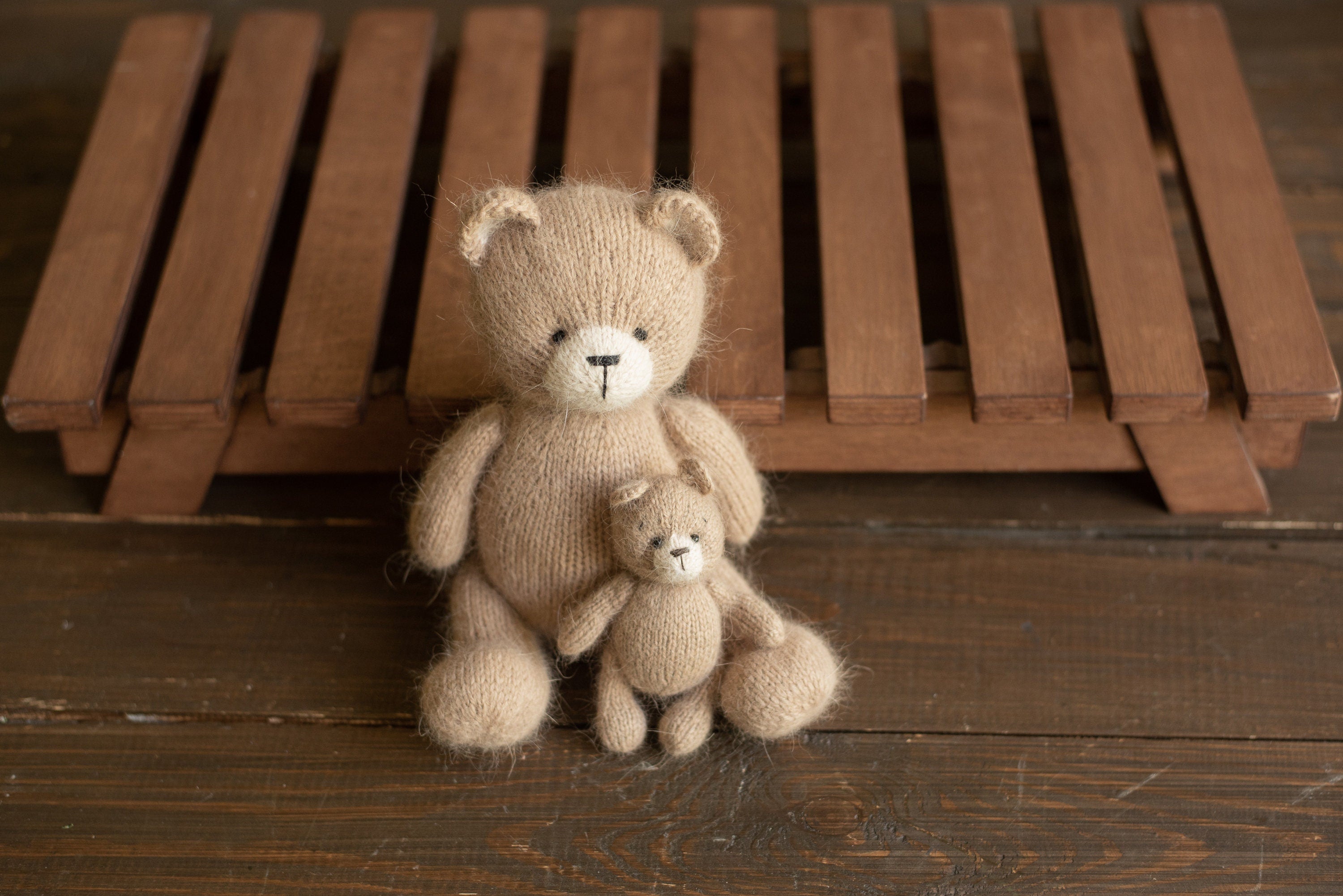 Newborn Knitted Bear Photography Props, Newborn Knit Rabbit Toy, Baby Bear Crochet Toy,Newborn Photography Prop, Knit Newborn Teddy Bear Toy