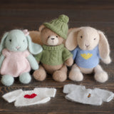 Knitted Toy Clothing, Doll Clothing Knitted Cardigan for Toy Clothes, Knitted Dress up Jacket for Stuffed Toy, Newborn Photography props