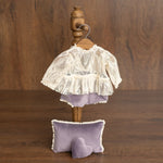 Newborn Girl Outfit with Photo Pillow, Newborn Girl Coming Home Outfit, Newborn Photography props, Newborn Posing pillow,Newborn Girl Romper