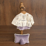 Newborn Girl Outfit with Photo Pillow, Newborn Girl Coming Home Outfit, Newborn Photography props, Newborn Posing pillow,Newborn Girl Romper