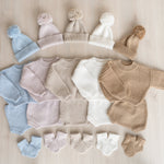 Chunky knit baby sweater – cozy clothing for newborns up to 2 years