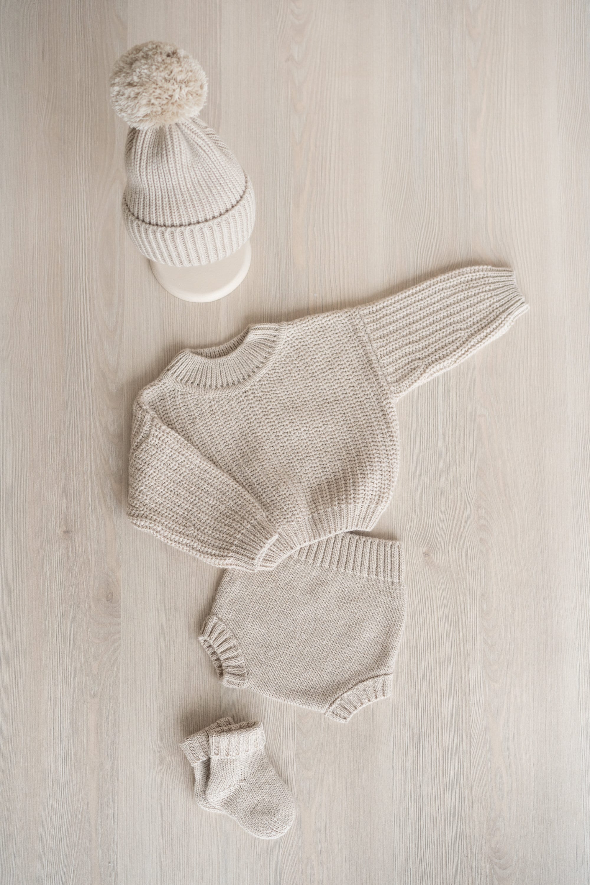 Batik Baby Beanie Hat with Pom Pom, Baby Knitted Hats, Newborn Coming Home Outfit Girl, Newborn Knitted Outfit, Newborn Photography Outfit