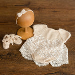 Newborn Knitted Dress for Girl with Headband, Newborn Photography Props, Newborn Knitted Outfit Girl, Newborn Girl Coming Home Outfit