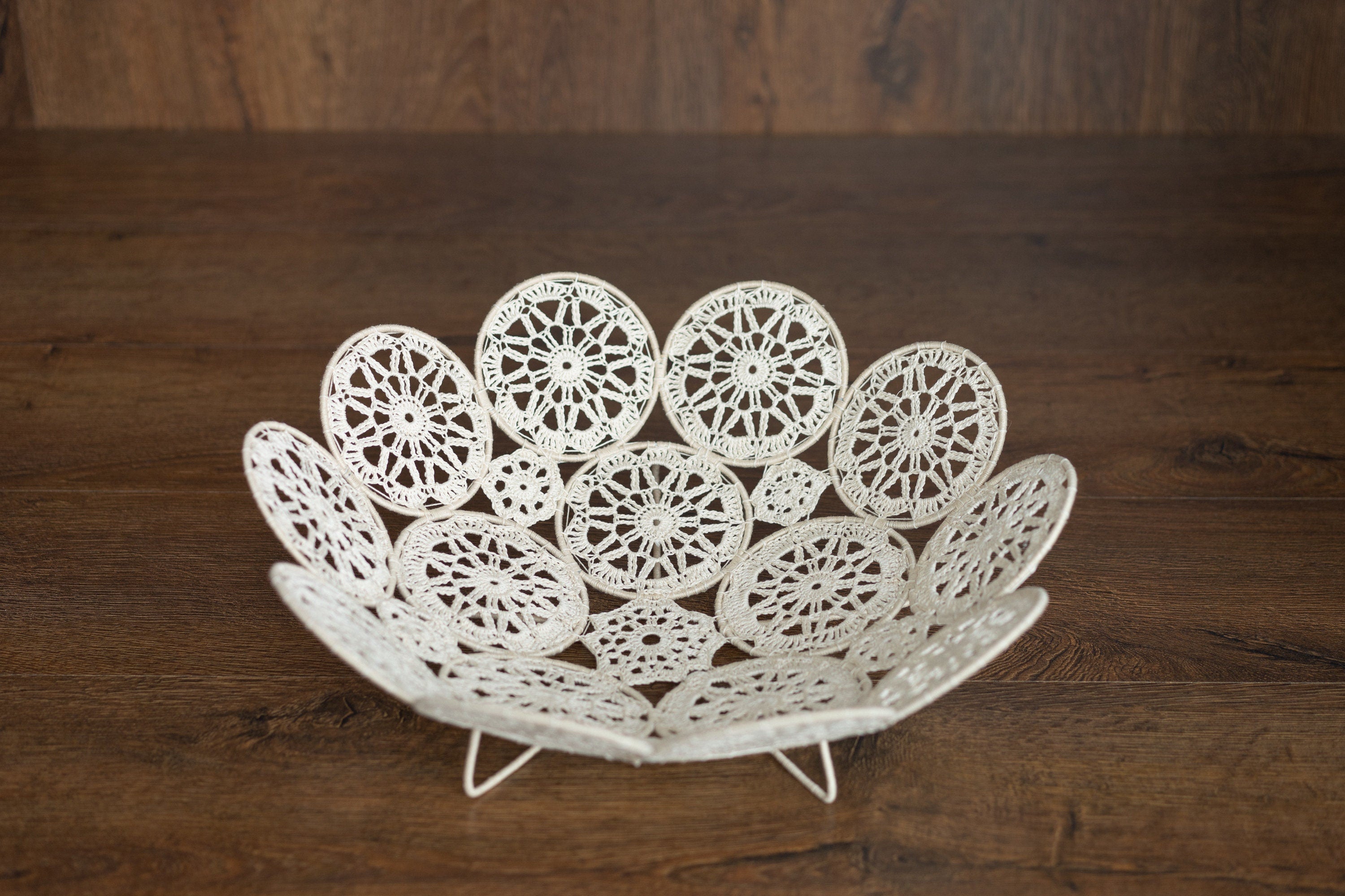 Newborn Macrame Basket in Boho Style Decor, Newborn Crochet Bowl, Newborn Photography Prop Boho, Newborn Basket Prop, Macrame Photo Prop