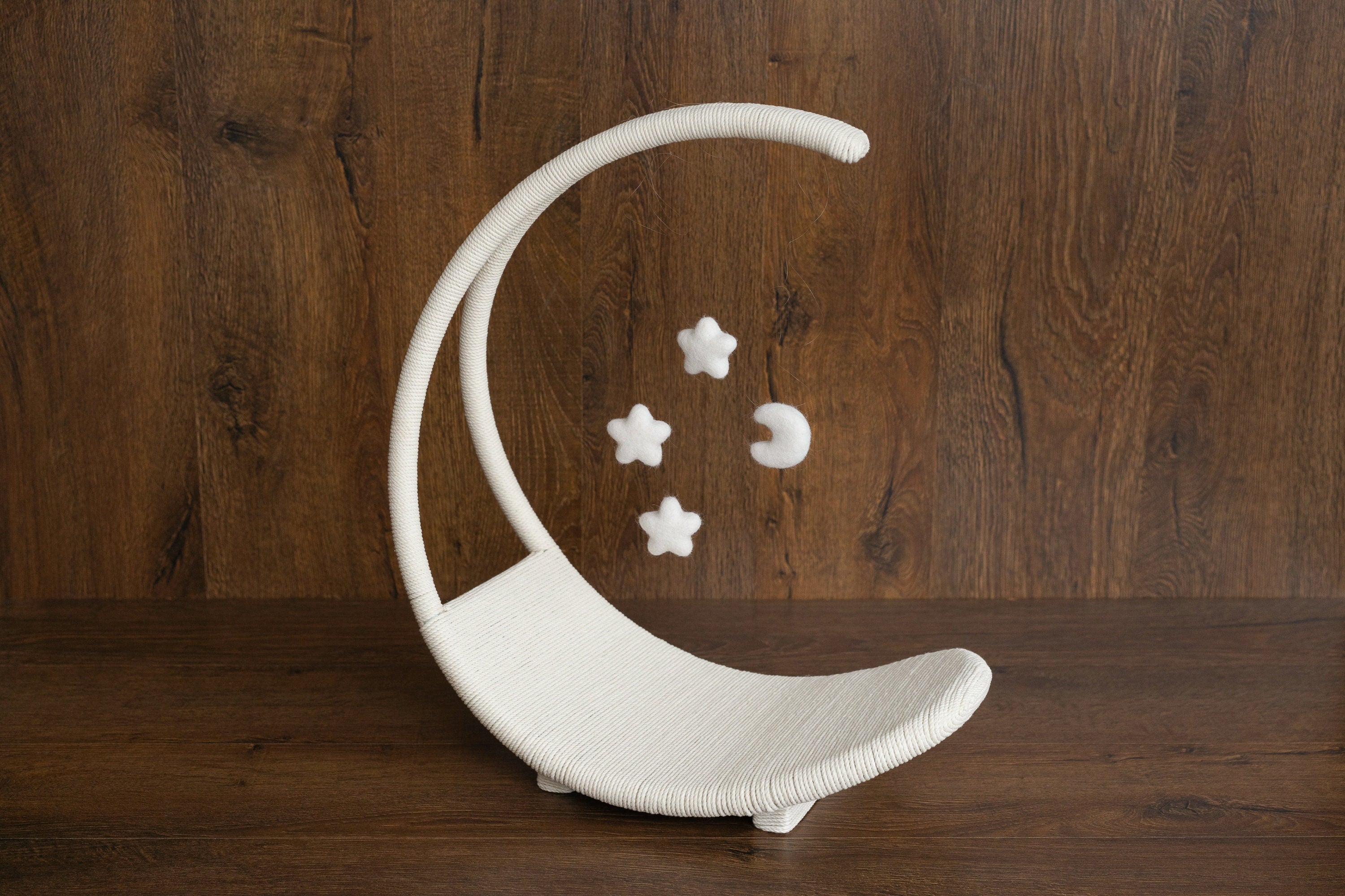 Newborn Moon Basket Photography Props, Newborn Moon Photo Props, Newborn Basket Prop, Newborn Macrame Photo Prop, Newborn Macrame Basket
