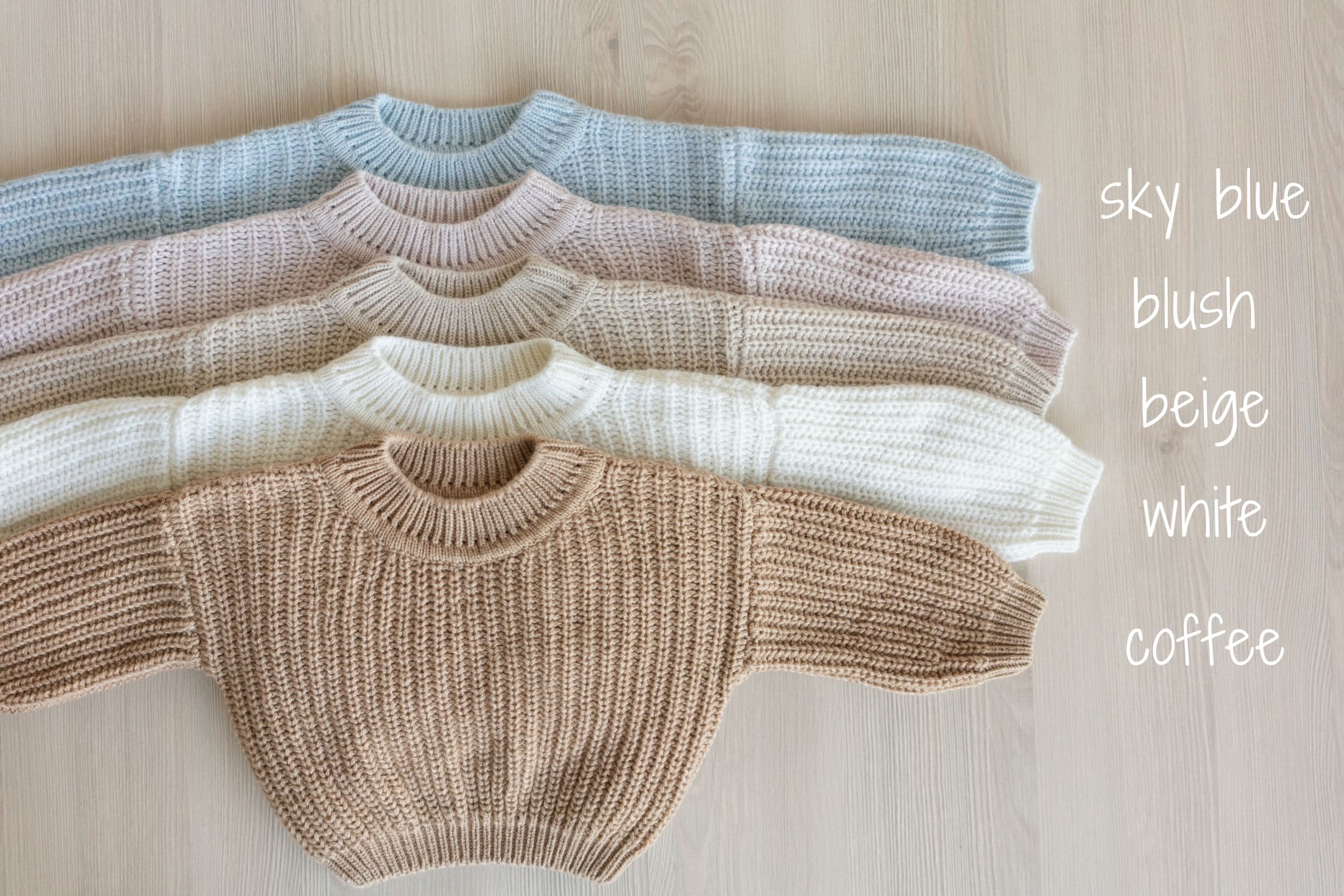 Newborn Coming Home Outfit with Knitted Baby Chunky Sweater, Bloomers, Socks and Hat with Pom Pom, Unisex Baby Knitted Sweater Outfit