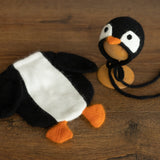 Newborn Penguin Cocoon Photo Props, Penguin Newborn Photography props, Newborn Penguin Potato Pouch with Bonnet, Newborn Coming Home Outfit