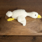 Baby Goose Stuff Animal for Newborn Photography Props, Newborn Knitted Duck Photo Prop, Newborn Goose toy, Baby Comforter Duck toy knitted