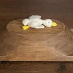 Baby Goose Stuff Animal for Newborn Photography Props, Newborn Knitted Duck Photo Prop, Newborn Goose toy, Baby Comforter Duck toy knitted