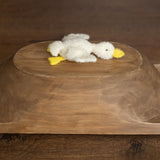 Baby Goose Stuff Animal for Newborn Photography Props, Newborn Knitted Duck Photo Prop, Newborn Goose toy, Baby Comforter Duck toy knitted