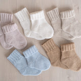 Batik Wool Baby Socks, Baby Knitted Wool Socks, Newborn Coming Home Outfit Girl, Newborn Knitted Outfit, Newborn Photography Outfit