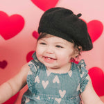 Newborn Beret Hat, Newborn French Hat, Newborn Knitted Outfit, Baby Beret with Baby Scarf, Newborn Outfit Girl, Unisex Baby Clothing Knitted