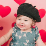 Newborn Beret Hat, Newborn French Hat, Newborn Knitted Outfit, Baby Beret with Baby Scarf, Newborn Outfit Girl, Unisex Baby Clothing Knitted