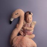 Newborn Flamingo Posing Toy, Newborn Animal Posing Pillow for Newborn Photography props, Newborn Stuffed Animal Pillow, White Swan Pillow