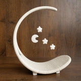 Newborn Moon Basket Photography Props, Newborn Moon Photo Props, Newborn Basket Prop, Newborn Macrame Photo Prop, Newborn Macrame Basket