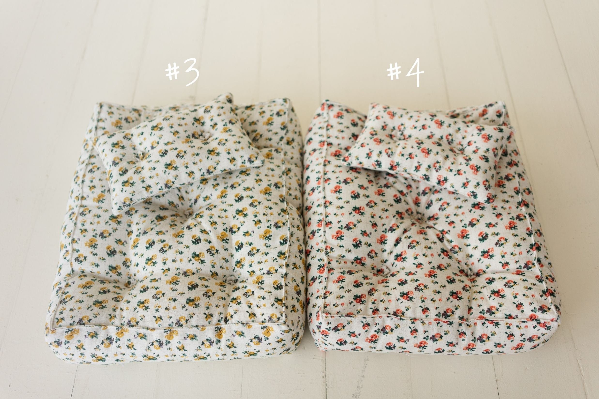 Newborn Photo Posing Bed and Pillow, Newborn Floor Poser Pillow, Newborn Photo Bedding Prop, Newborn Photography Prop, Newborn Posing Pillow