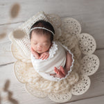 Newborn Macrame Basket in Boho Style Decor, Newborn Crochet Bowl, Newborn Photography Prop Boho, Newborn Basket Prop, Macrame Photo Prop