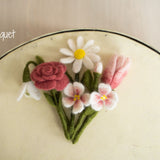 Newborn Felted Flowers Photo Toy, Needle Felted Mini Flowers, Newborn Felted Props for Girl, Newborn Photography Props, Felt Flower Decor
