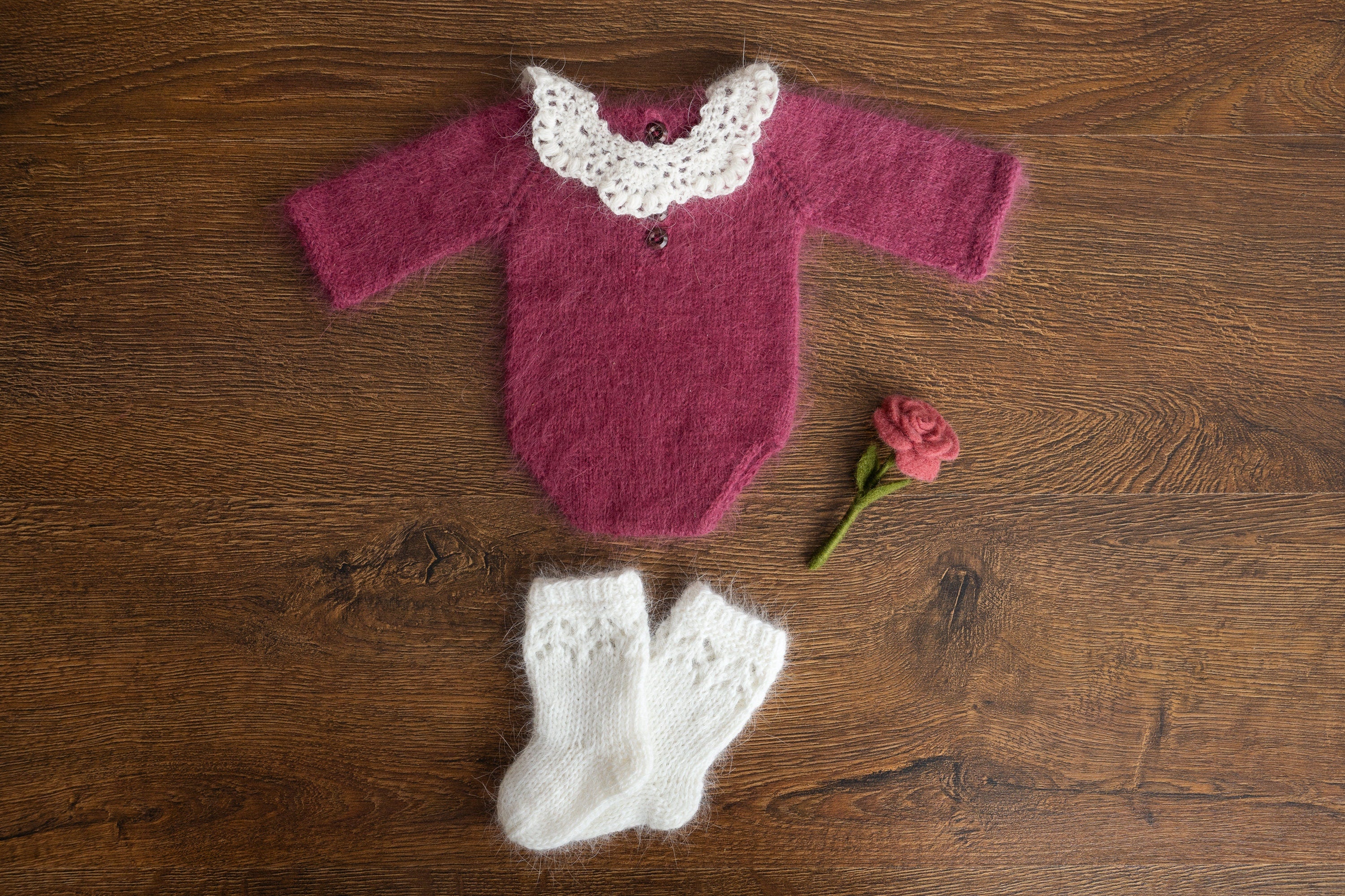 Baby Knitted Collar for Girl, Baby Girl Crochet Collars, Newborn Girl Outfit, Newborn Photography Props, Newborn Collar Accesories