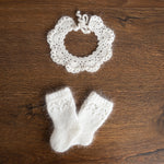 Baby Knitted Collar for Girl, Baby Girl Crochet Collars, Newborn Girl Outfit, Newborn Photography Props, Newborn Collar Accesories