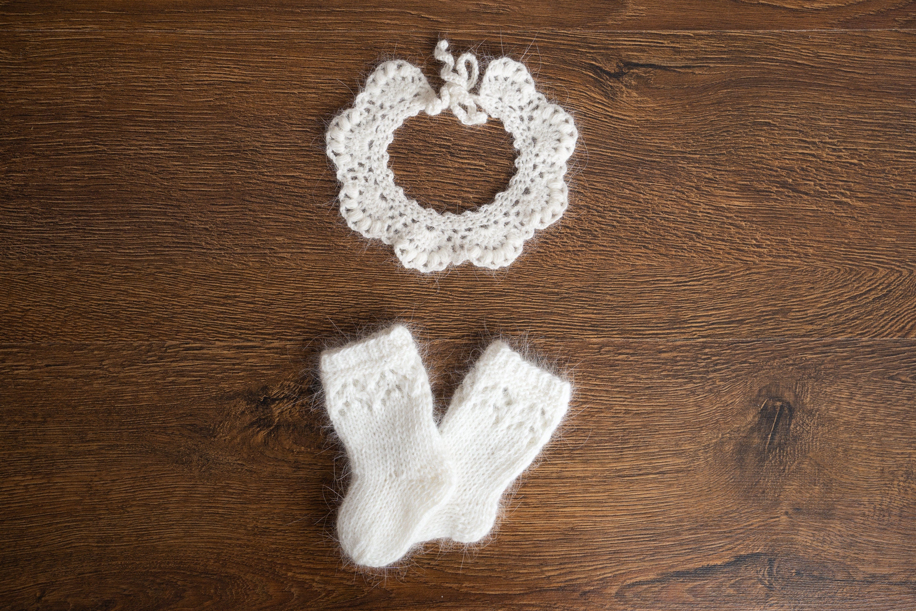 Baby Knitted Collar for Girl, Baby Girl Crochet Collars, Newborn Girl Outfit, Newborn Photography Props, Newborn Collar Accesories