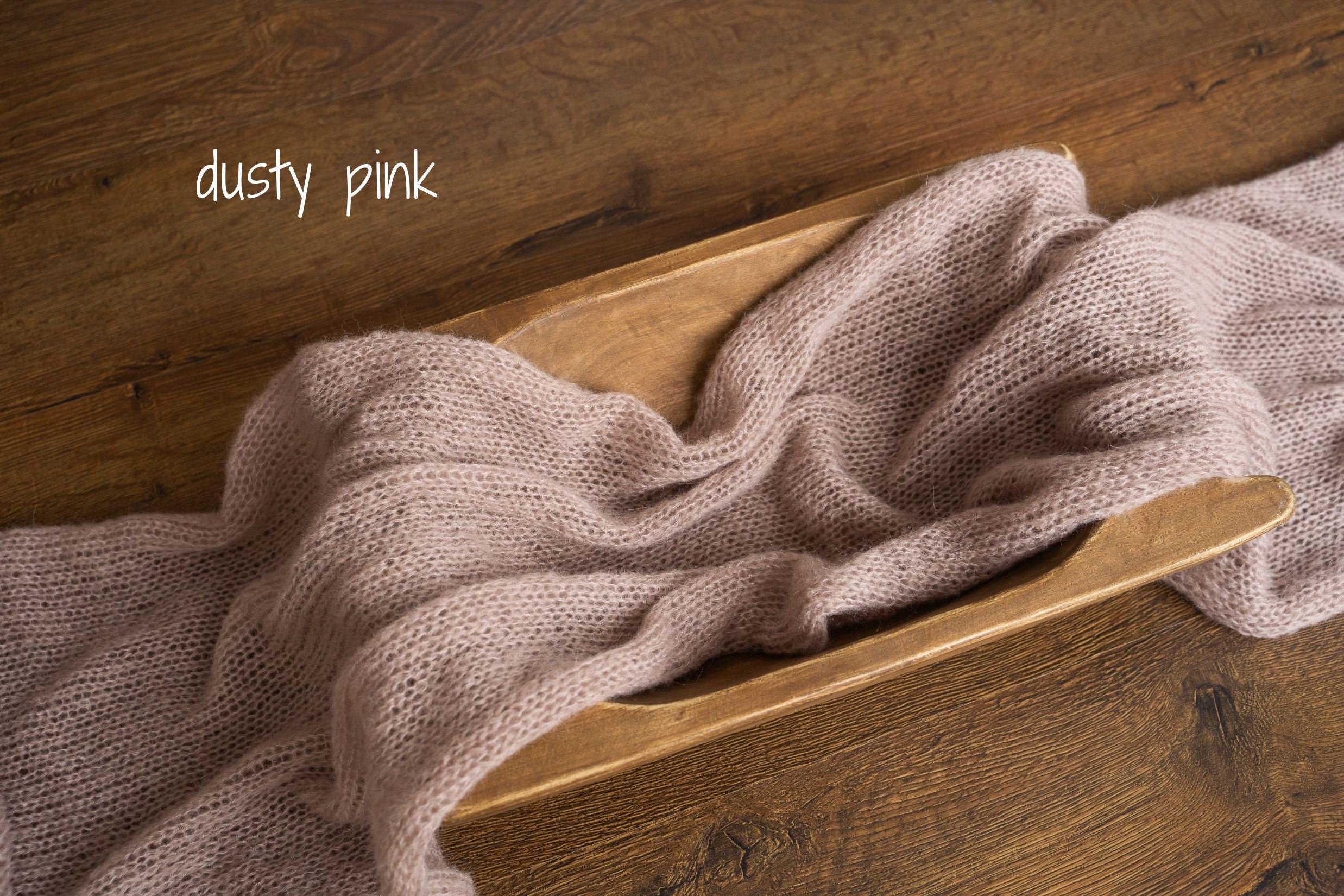 Soft mohair newborn wrap and bonnet – cozy and stretchy photo set